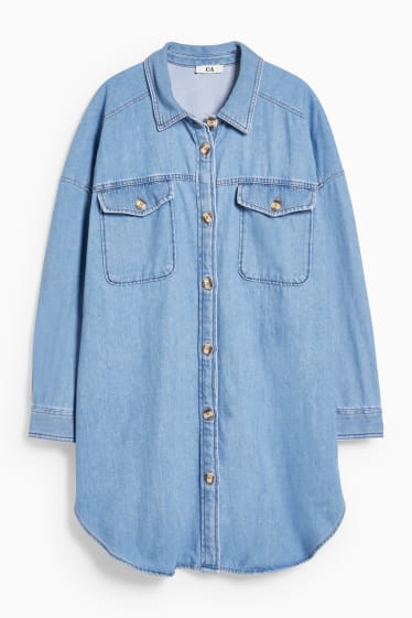 Women - Denim blouse - denim-light blue