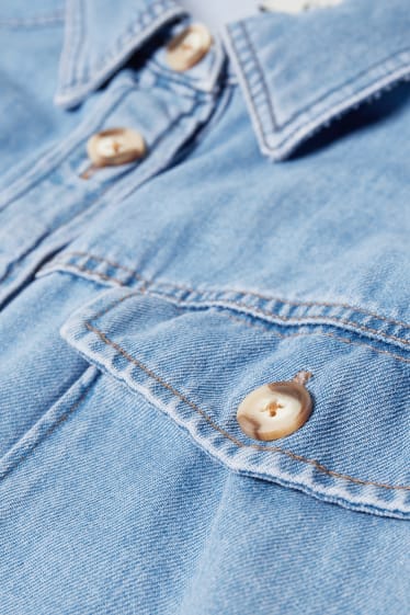 Dames - Spijkerblouse - jeanslichtblauw