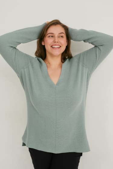 Damen - Pullover - mintgrün