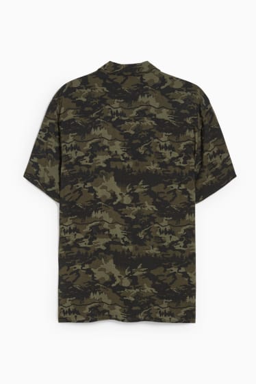 Herren - Hemd - Slim Fit - Reverskragen - camouflage