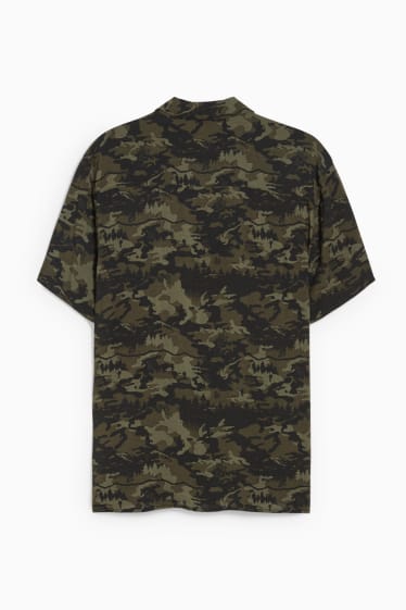 Heren - Overhemd - slim fit - reverskraag - camouflage