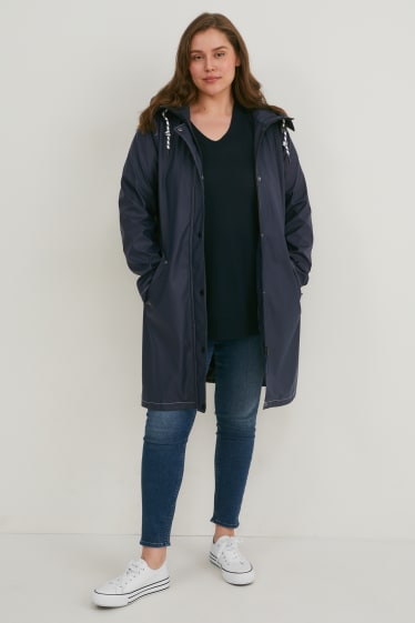 Damen - Regenjacke - dunkelblau