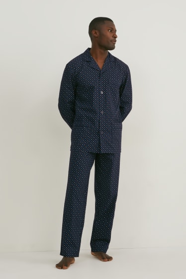 Hommes - Pyjama - bleu foncé