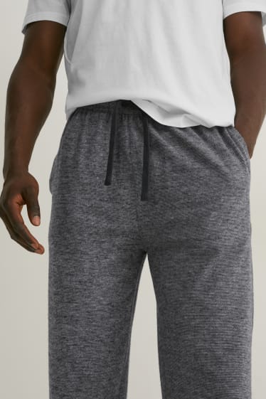 Pánské - Multipack 2 ks - pyžamové kalhoty - světle šedá-žíhaná