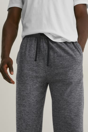 Hommes - Lot de 2 - bas de pyjama - gris clair chiné