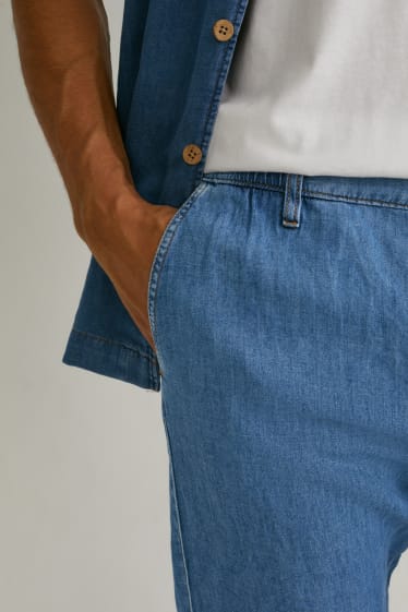 Herren - Tapered Jeans - mit Hanffasern - jeansblau