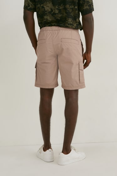 Men - Cargo shorts - light brown