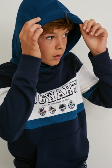 Enfants garçons - Harry Potter - sweat à capuche - bleu foncé