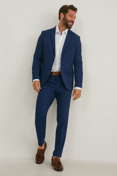 Men - Mix-and-match trousers - slim fit - flex - LYCRA® - dark blue