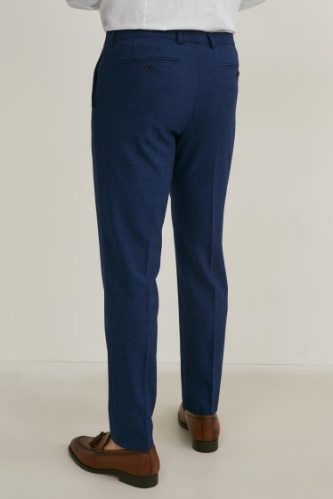 Hommes - Pantalon de costume - coupe slim - Flex - LYCRA® - bleu foncé