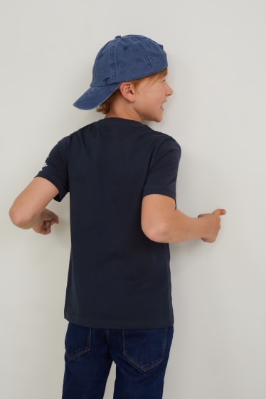 Kinder Jungen - Minecraft - Kurzarmshirt  - dunkelblau