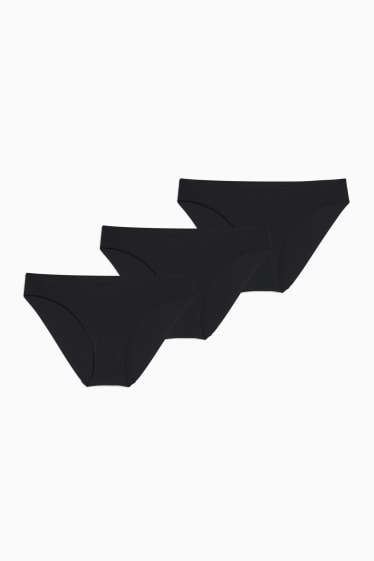 Dámské - Multipack 3 ks - kalhotky - LYCRA® - černá