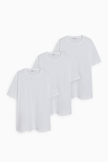 Heren - Set van 3 - T-shirt - wit