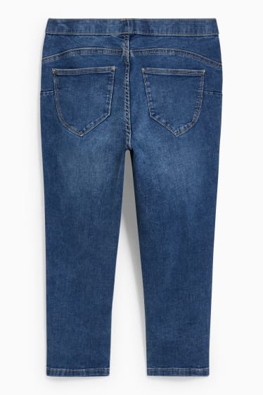 Donna - Jeggings capri - vita media - effetto push-up - LYCRA® - jeans blu