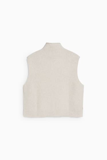 Donna - Gilet in maglia - beige melange