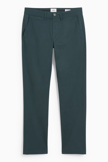 Bărbați - Chino - regular fit - LYCRA® - verde închis