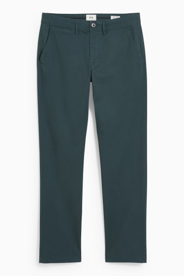 Uomo - Pantaloni chino - regular fit - LYCRA® - verde scuro