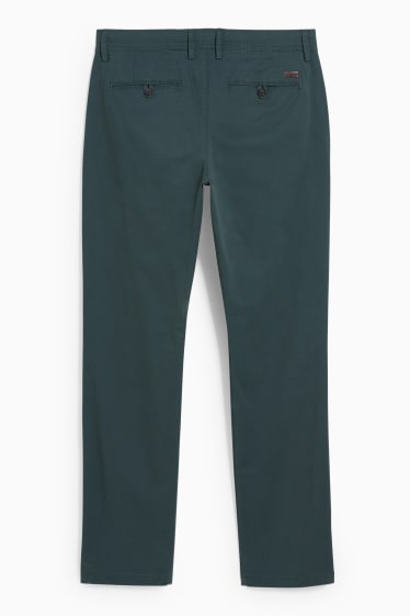 Uomo - Pantaloni chino - regular fit - LYCRA® - verde scuro