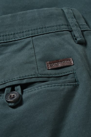 Uomo - Pantaloni chino - regular fit - LYCRA® - verde scuro