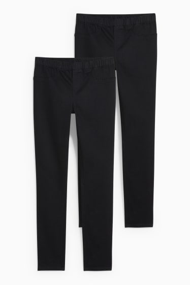 Donna - Confezione da 2 - jegging jeans - nero