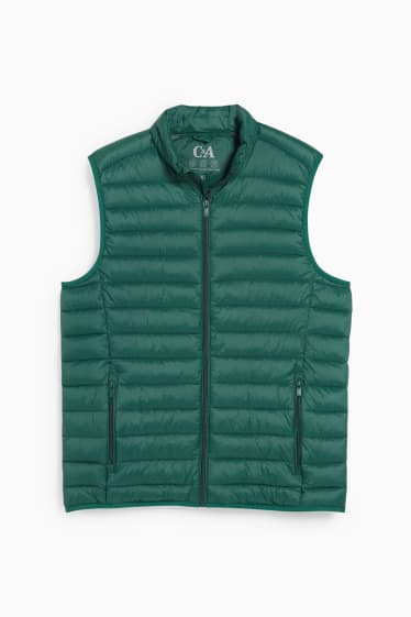 Uomo - Gilet trapuntato - verde scuro