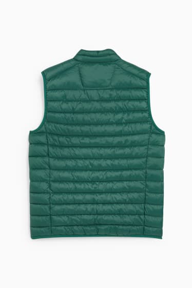 Bărbați - Vestă matlasată - verde închis