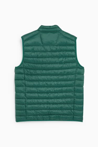 Uomo - Gilet trapuntato - verde scuro