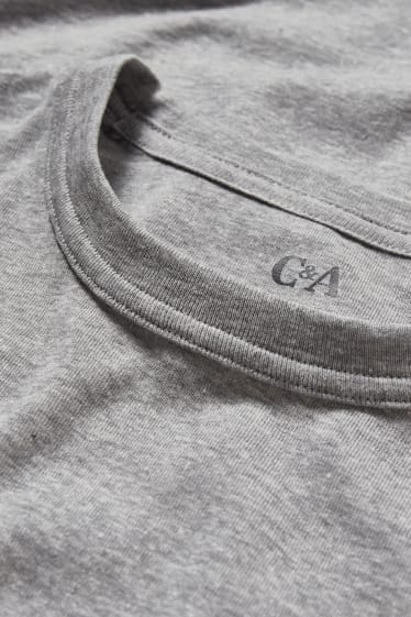Heren - Longsleeve - grijs-mix
