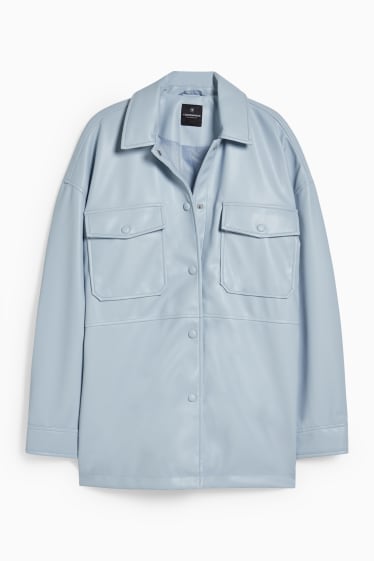 Femmes - Shacket - synthétique - bleu clair