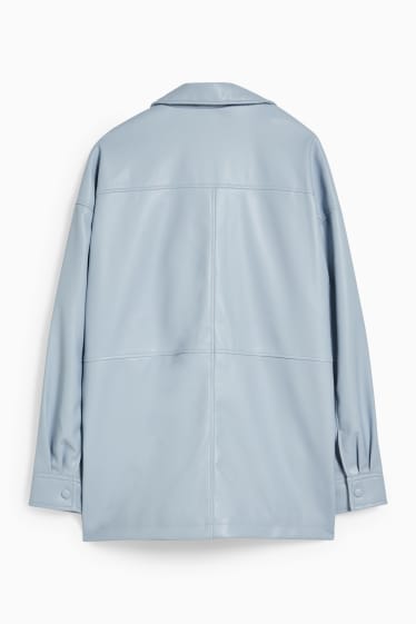 Femmes - Shacket - synthétique - bleu clair
