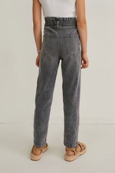 Copii - Fete - Relaxed jeans - denim-gri