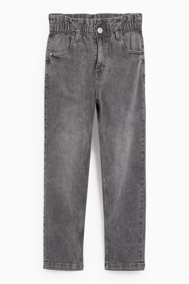 Copii - Fete - Relaxed jeans - denim-gri