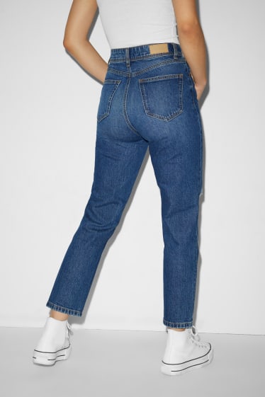 Kobiety - CLOCKHOUSE - mom jeans - wysoki stan - dżins-niebieski