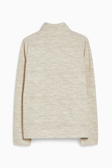 Donna - Giacca di pile - bianco crema
