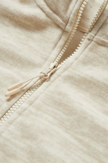 Donna - Giacca di pile - bianco crema