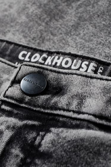 Jóvenes - CLOCKHOUSE - super skinny jeans - high waist - vaqueros - gris