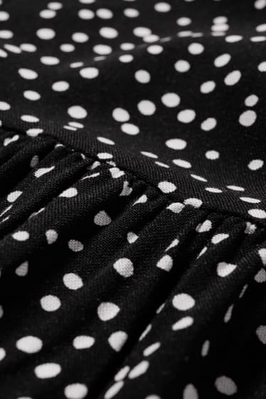 Femmes - Robe - à pois - noir