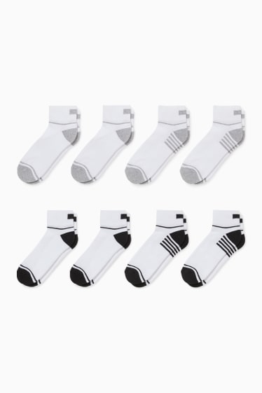 Damen - Multipack 8er - Sport-Kurzsocken - LYCRA® - weiss
