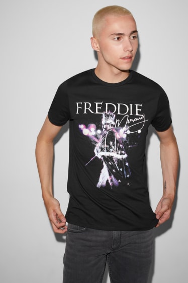 Men - CLOCKHOUSE - T-shirt - Freddie Mercury - black