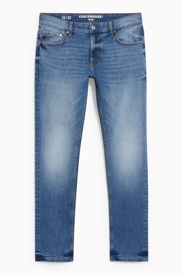 Men - CLOCKHOUSE - slim jeans - LYCRA® - denim-light blue