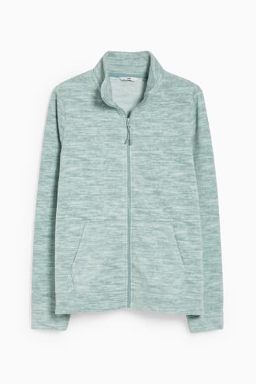 Women - Fleece jacket - mint green