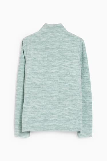 Women - Fleece jacket - mint green