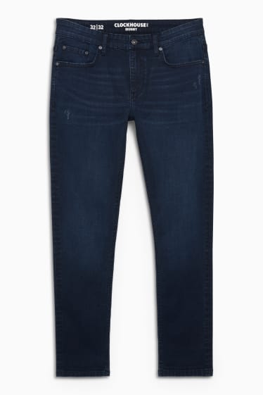 Heren - CLOCKHOUSE - skinny jeans - LYCRA® - jeansdonkerblauw