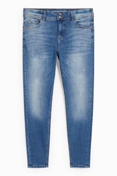 Ragazzi e giovani - CLOCKHOUSE - skinny jeans - vita media - effetto push-up - jeans blu