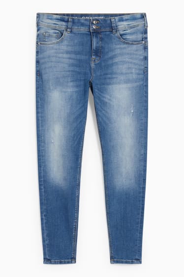 Tieners & jongvolwassenen - CLOCKHOUSE - skinny jeans - mid waist - push-up effect - jeansblauw