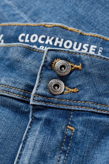 Femmes - CLOCKHOUSE - skinny jean - mid waist - effet push-up - jean bleu