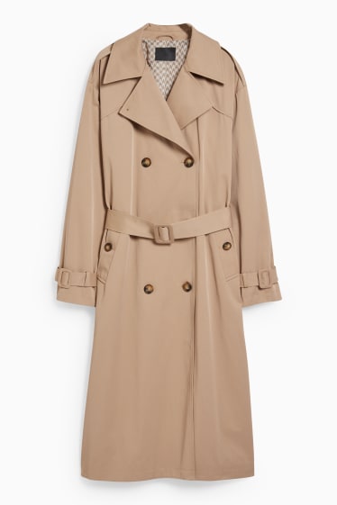 Damen - Trenchcoat - taupe