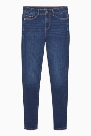 Femei - Skinny jeans - talie medie - LYCRA® - denim-albastru