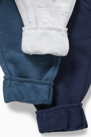 Bebés - Pack de 3 - pantalones de deporte para bebé - gris claro jaspeado