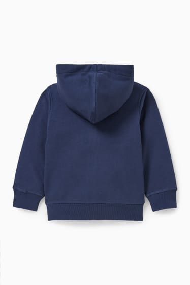Children - Set - zip-through sweatshirt with hood and long sleeve top - 2 piece - dark blue